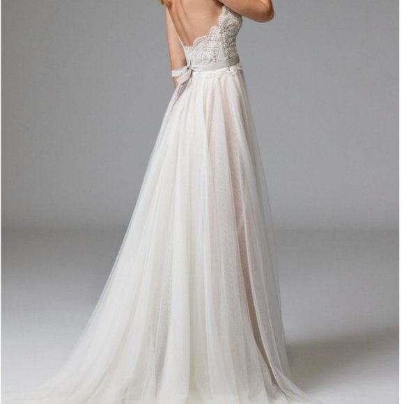 Della (Beaded) Wedding Dress by WToo (Watters) - Picture 2 of 4